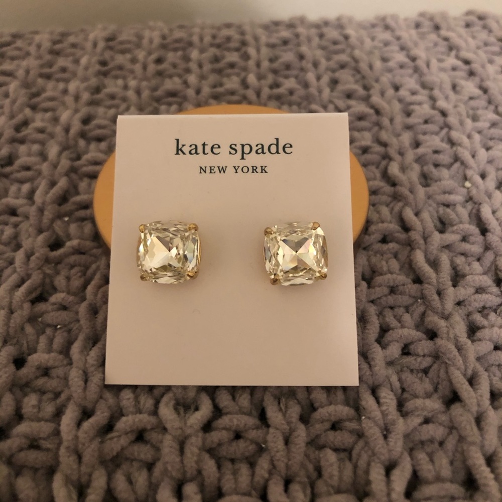 Diamond stud earrings